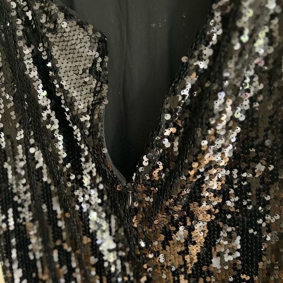 Shimmer In the Night Black Sequin Backless Mermaid Maxi Dress - Picture 10 of 11